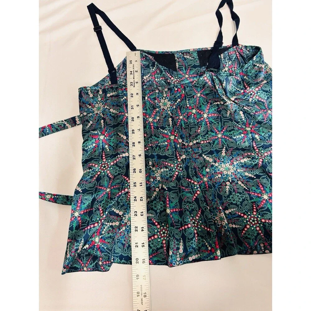 Marc Jacobs Indie Boho 100% Silk 2 Pc Top Adj Straps & Skirt Set Women's Size 8 - Picture 5 of 11